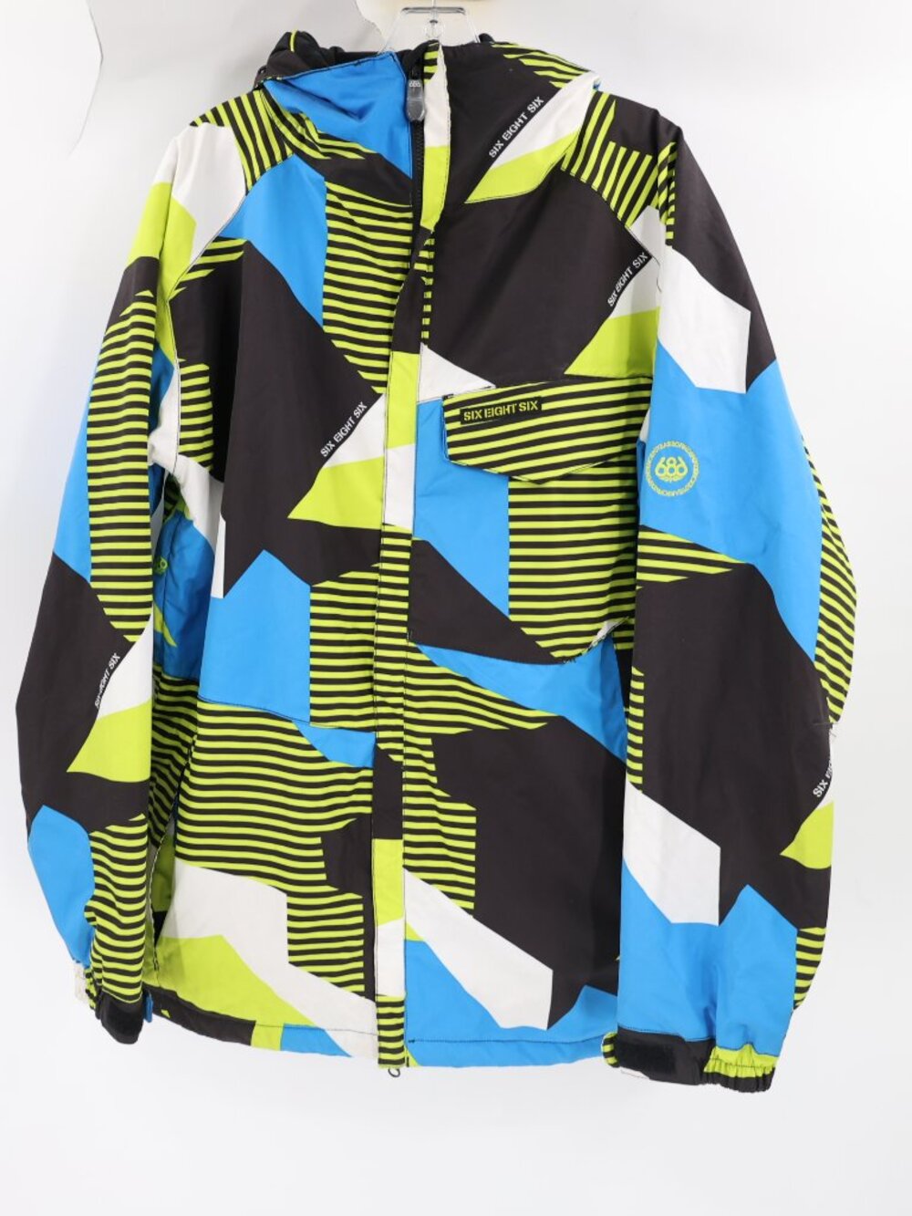 686 ski jacket mens Large infiDRY Hooded vented skirt Snowboard 8000mm 5k Gram